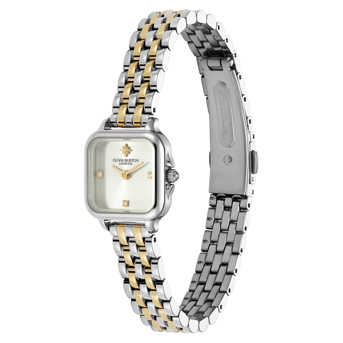 Olivia Burton Two-Tone Steel Ivory Dial Women's Watch - 24000365