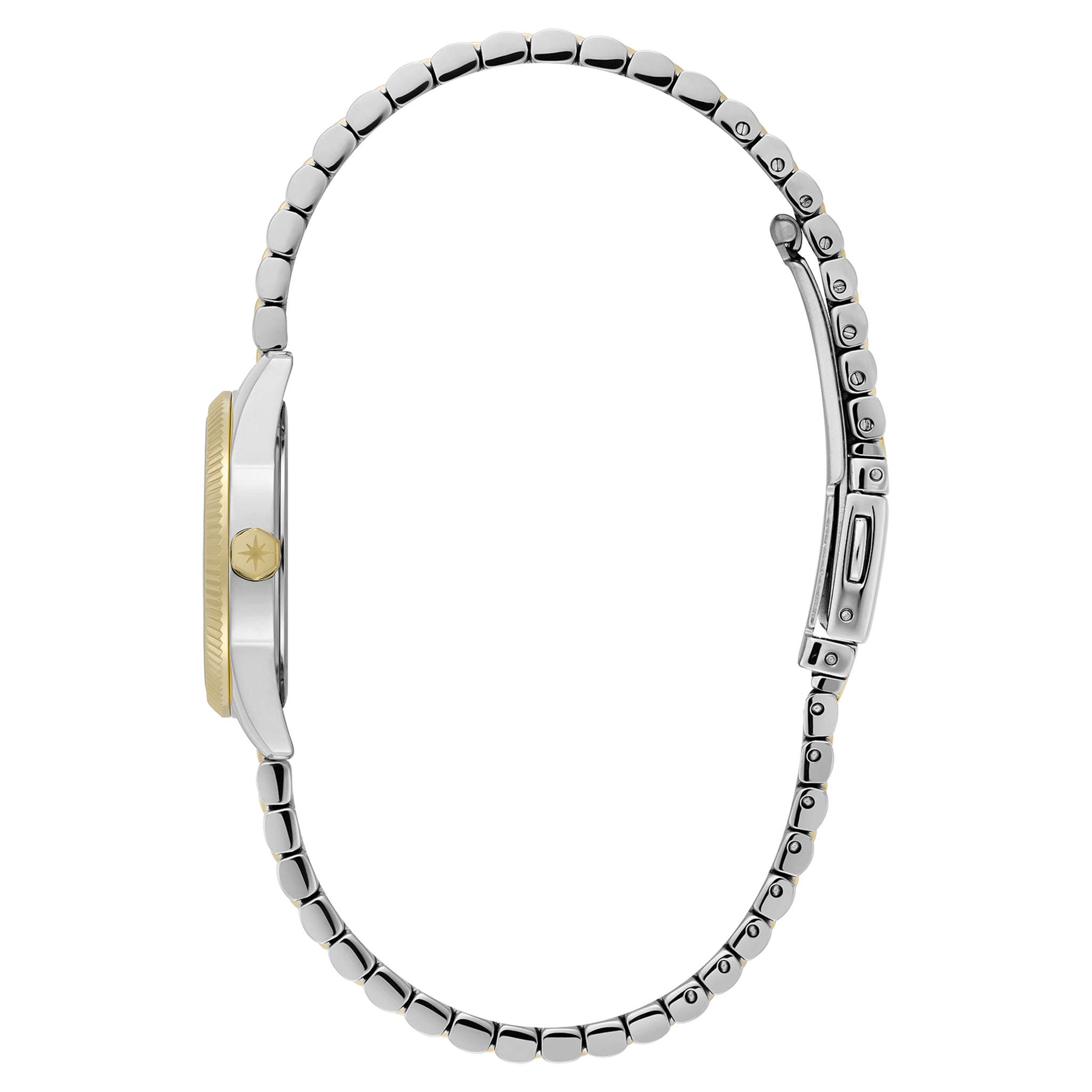 Olivia Burton Two-Tone Steel Green Dial Women's Watch - 24000387