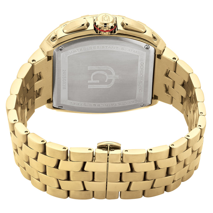 Giorgio Milano Gold Steel Chronograph Men's Watch - 245SG03M