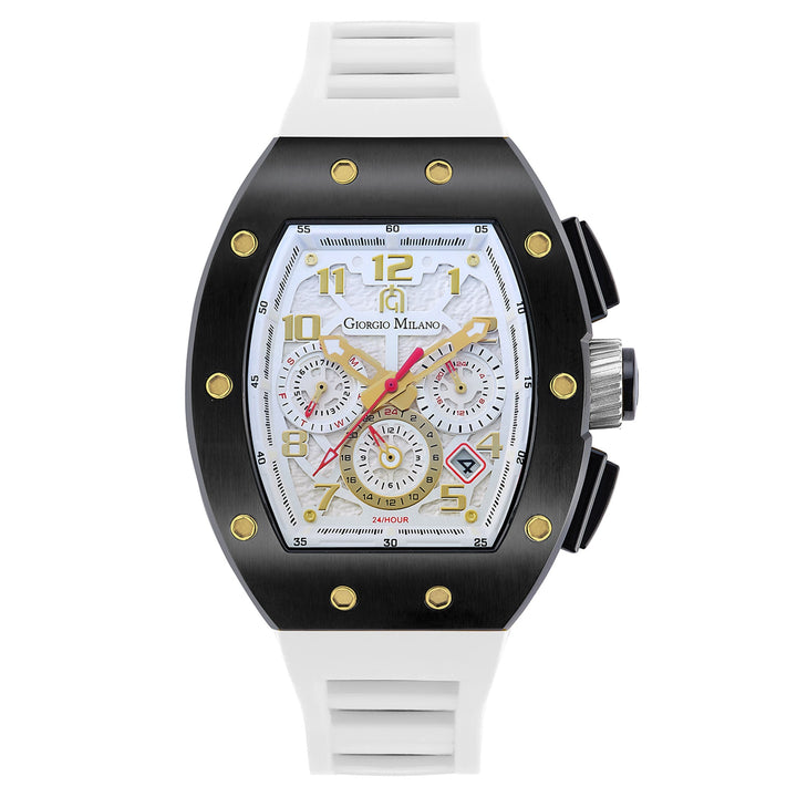 Giorgio Milano Stainless Steel White Silicone Men's Watch - 246SBK112