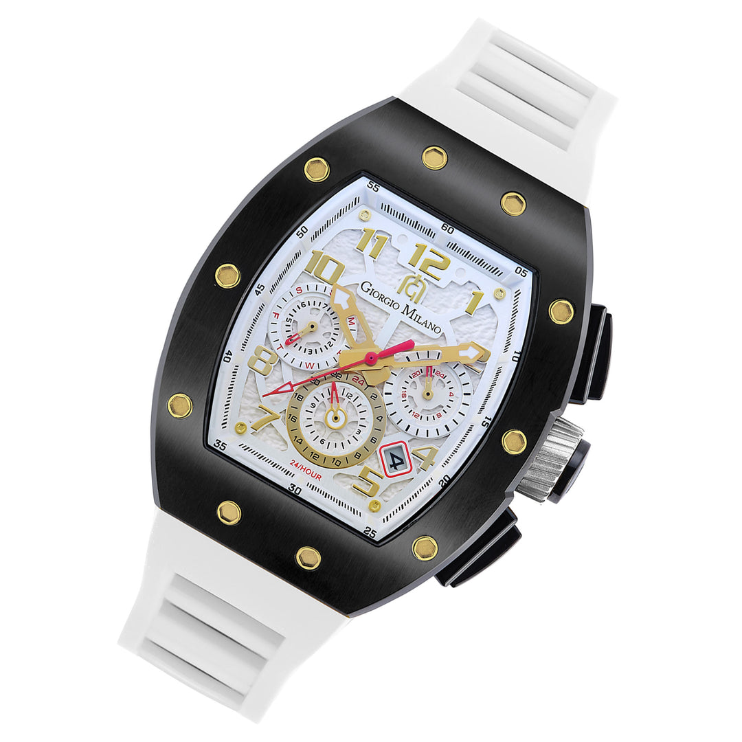 Giorgio Milano White Silicone Men's Multi-Function Watch - 246SBK112