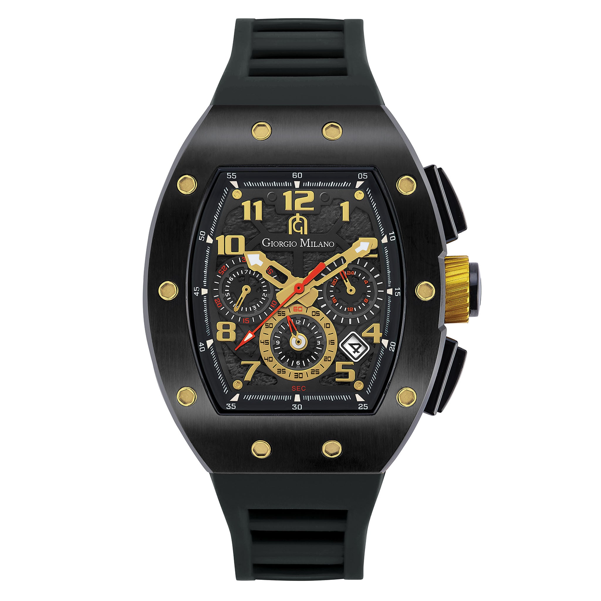 Giorgio Milano Black Silicone Men's Chronograph Watch - 246SBK313