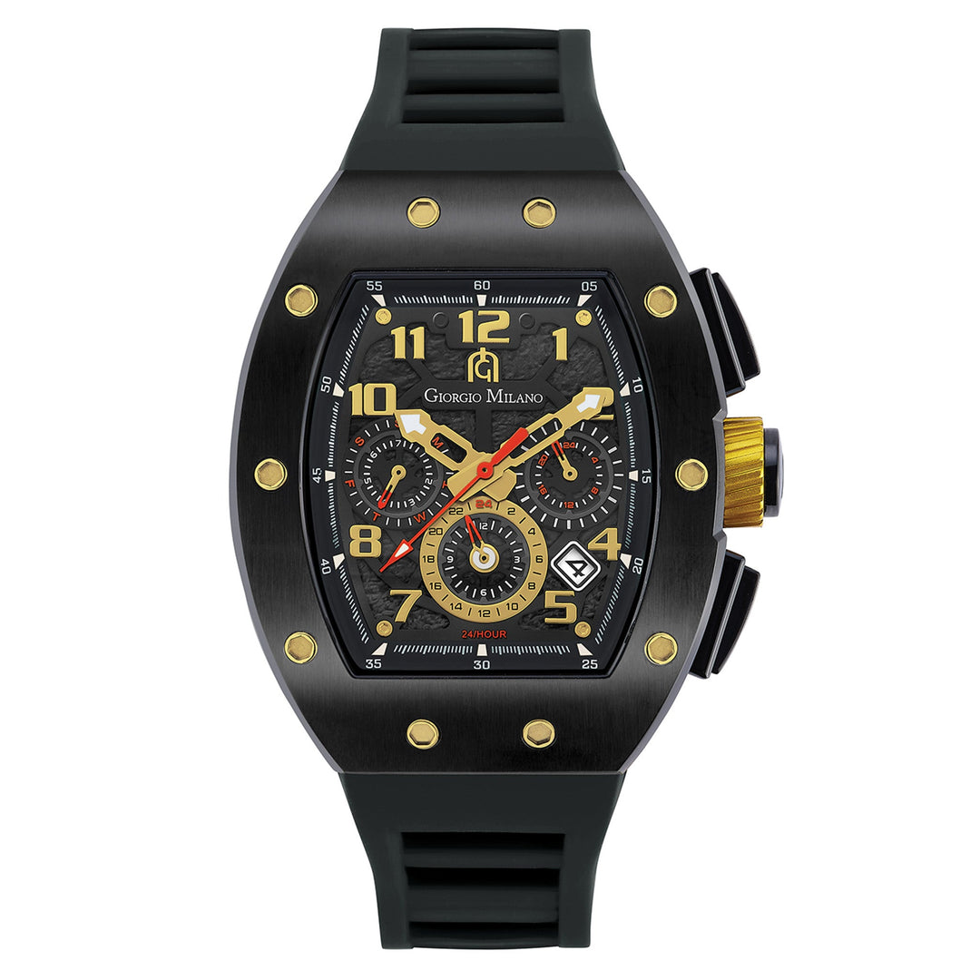 Giorgio Milano Stainless Steel Black Silicone Men's Watch - 246SBK313