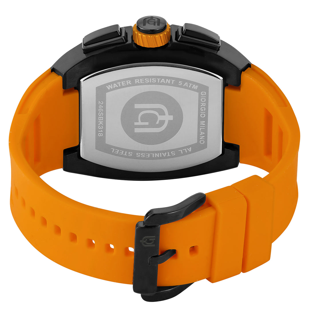 Giorgio Milano Orange Silicone Men's Multi-Function Watch - 246SBK318