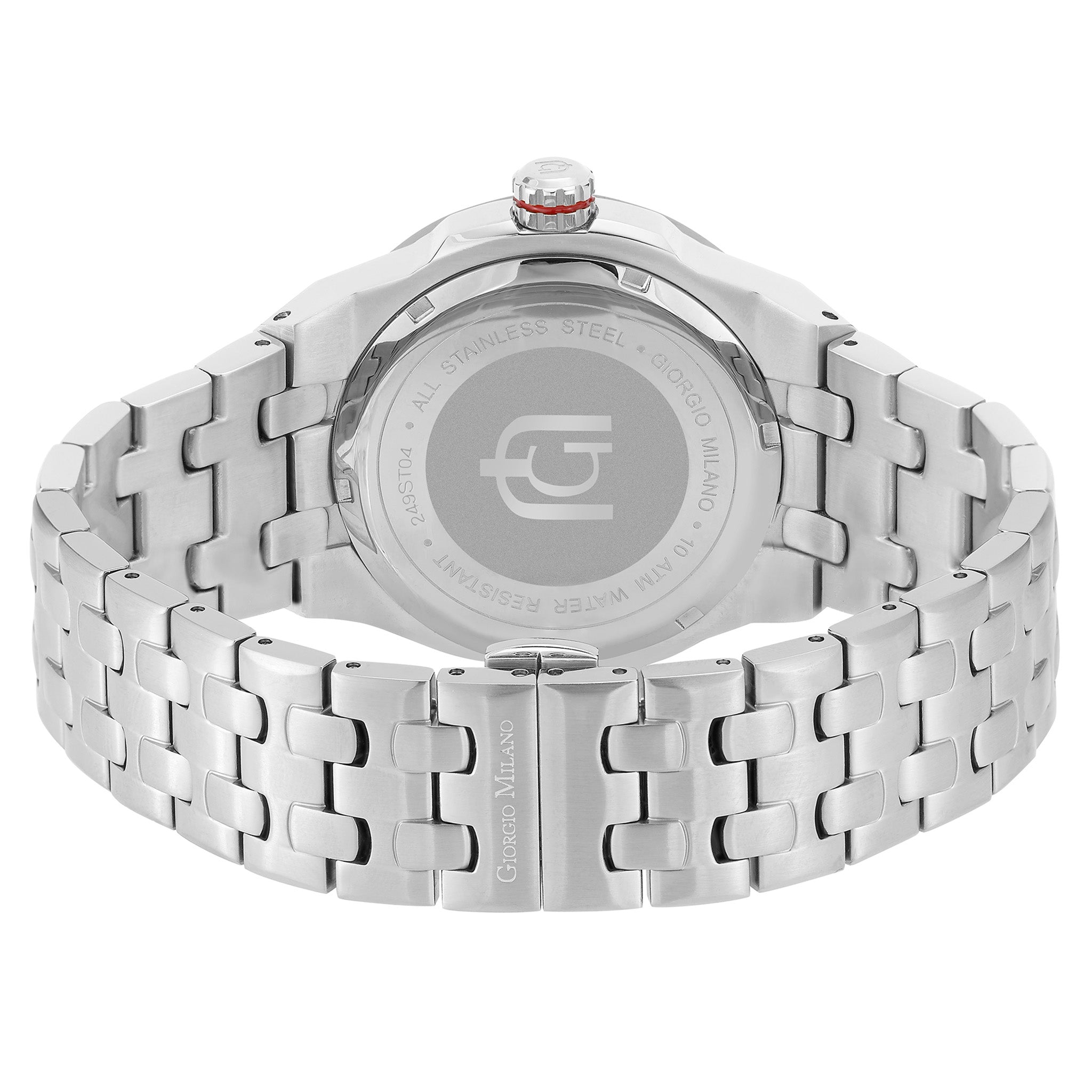 Giorgio Milano Silver Steel Blue Dial Men's Watch - 249ST04