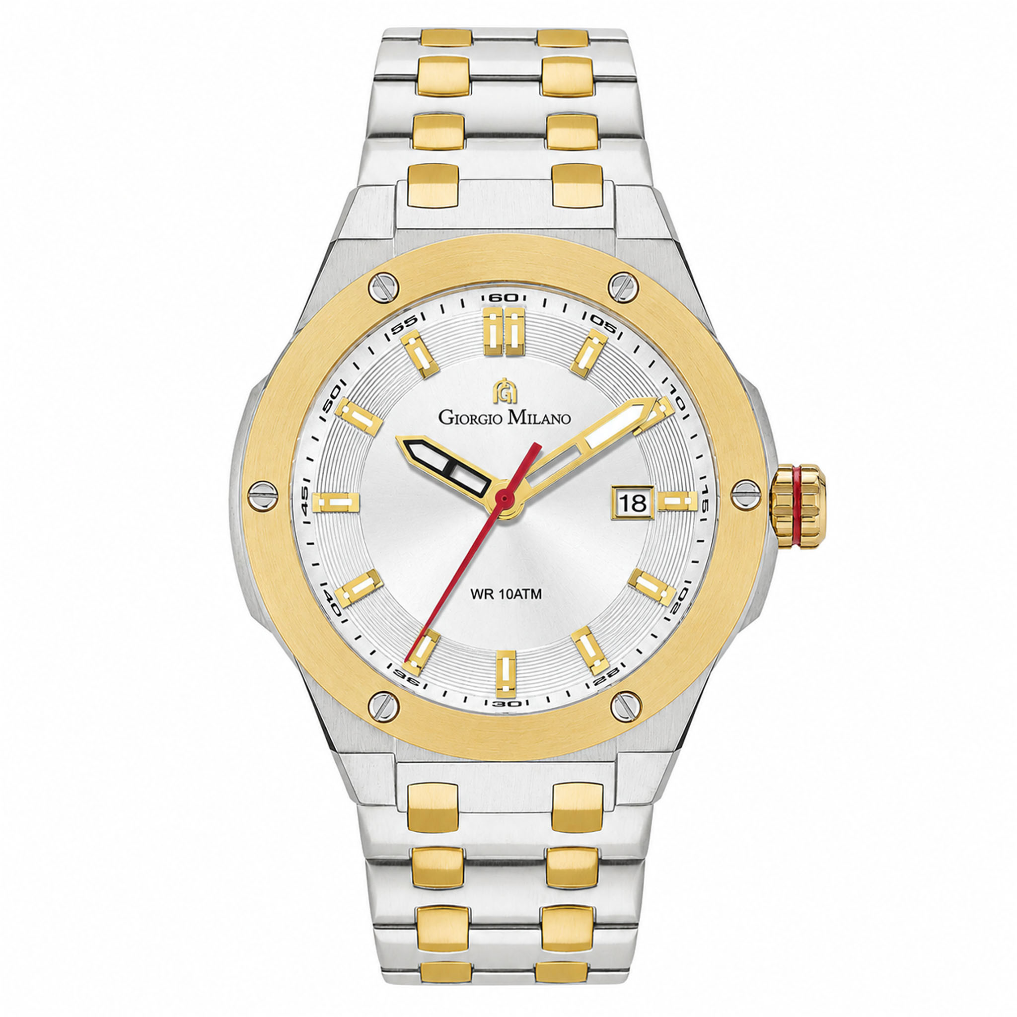 Giorgio Milano Two-Tone Steel Silver Dial Men's Watch - 249STG02