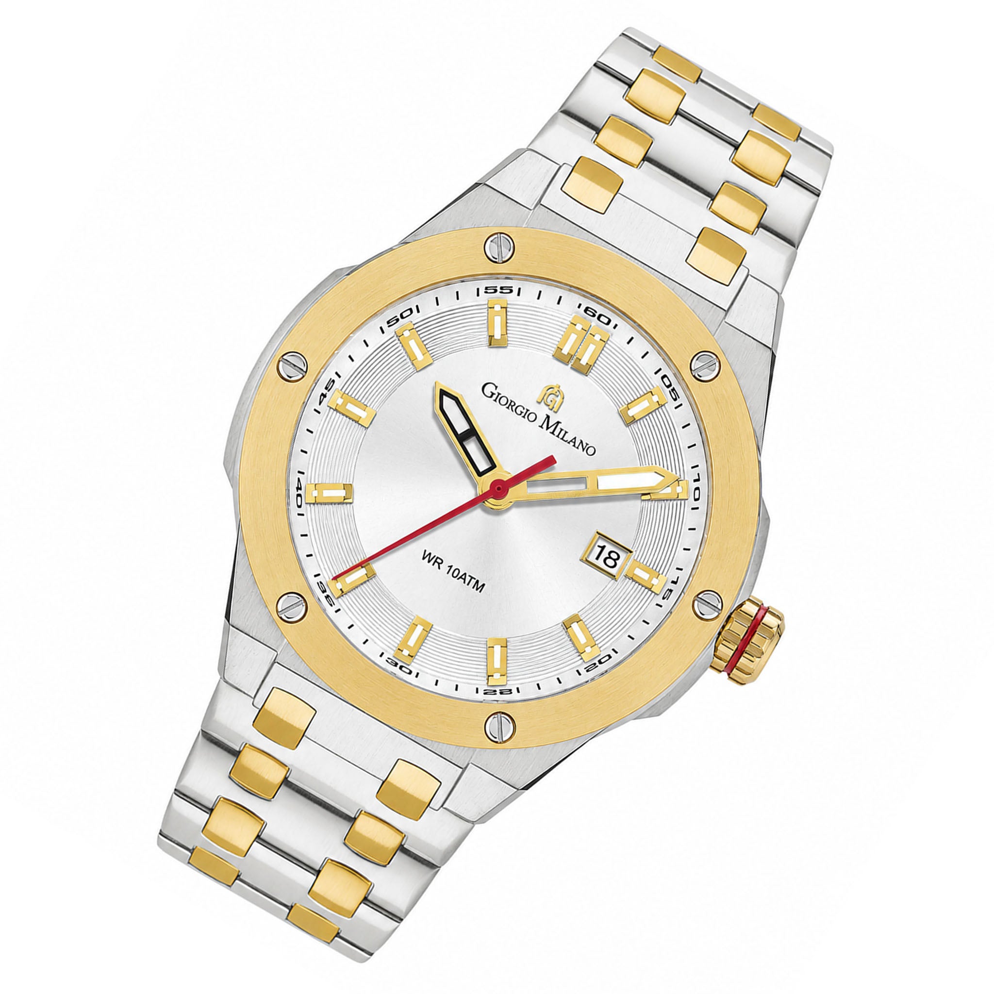 Giorgio Milano Two-Tone Steel Silver Dial Men's Watch - 249STG02