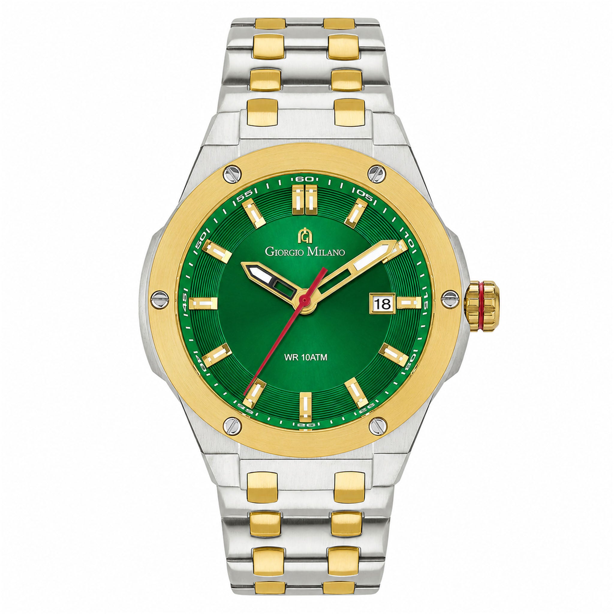 Giorgio Milano Two-Tone Steel Green Dial Men's Watch - 249STG18