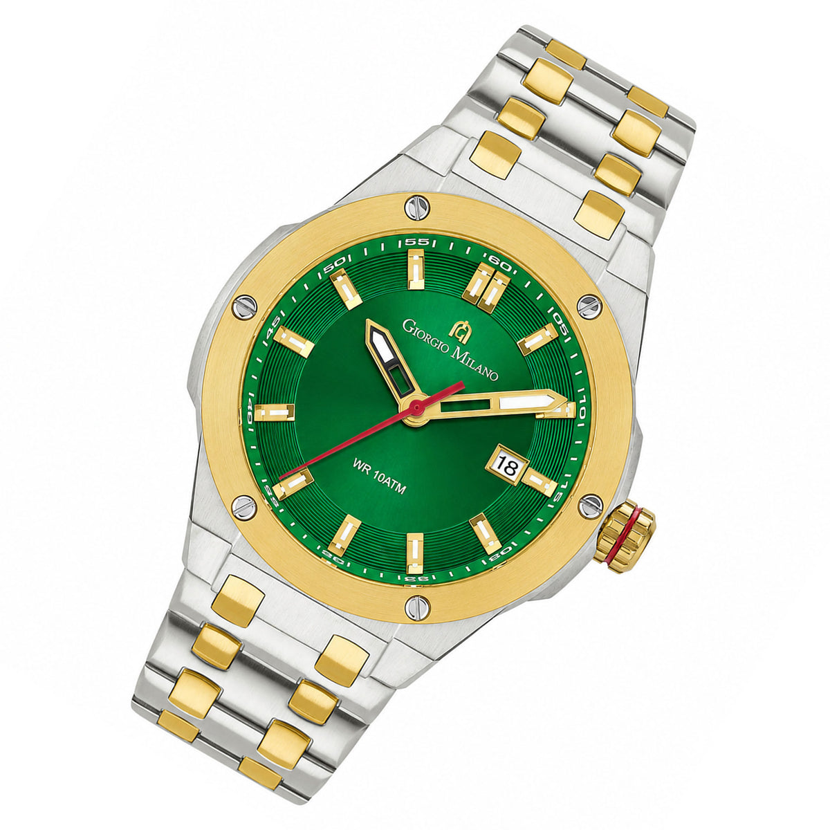 Giorgio Milano Two-Tone Steel Green Dial Men's Watch - 249STG18