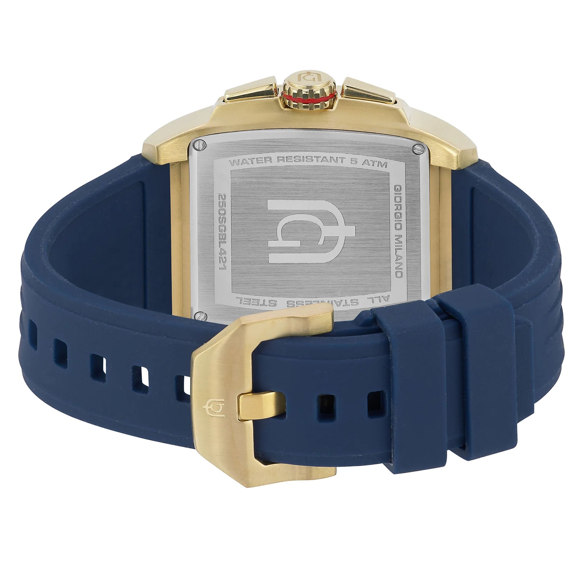 Giorgio Milano Silicone Blue Dial Chronograph Men's Watch - 250SGBL421