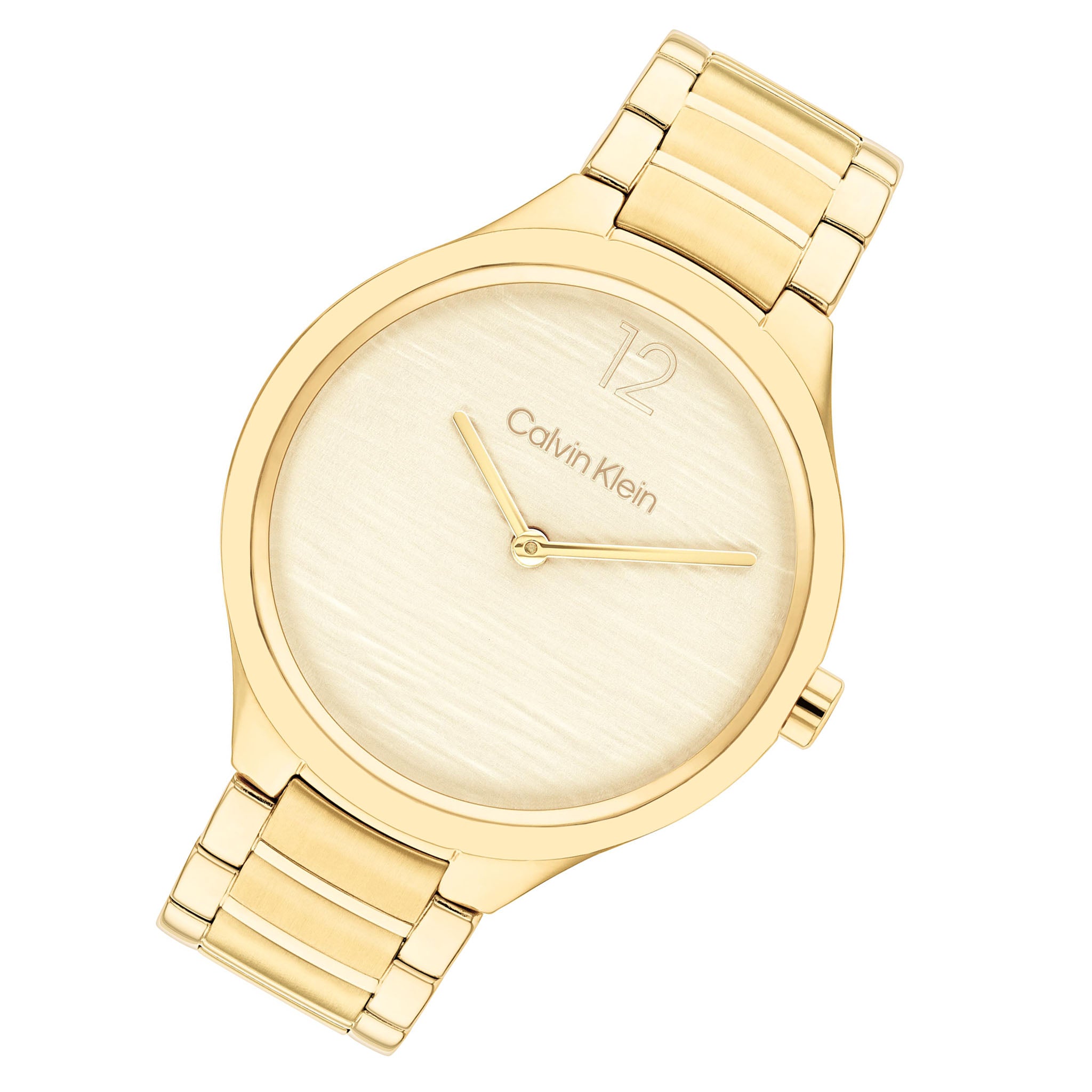Calvin Klein Gold Steel Light Gold Dial Women's Watch - 25100048