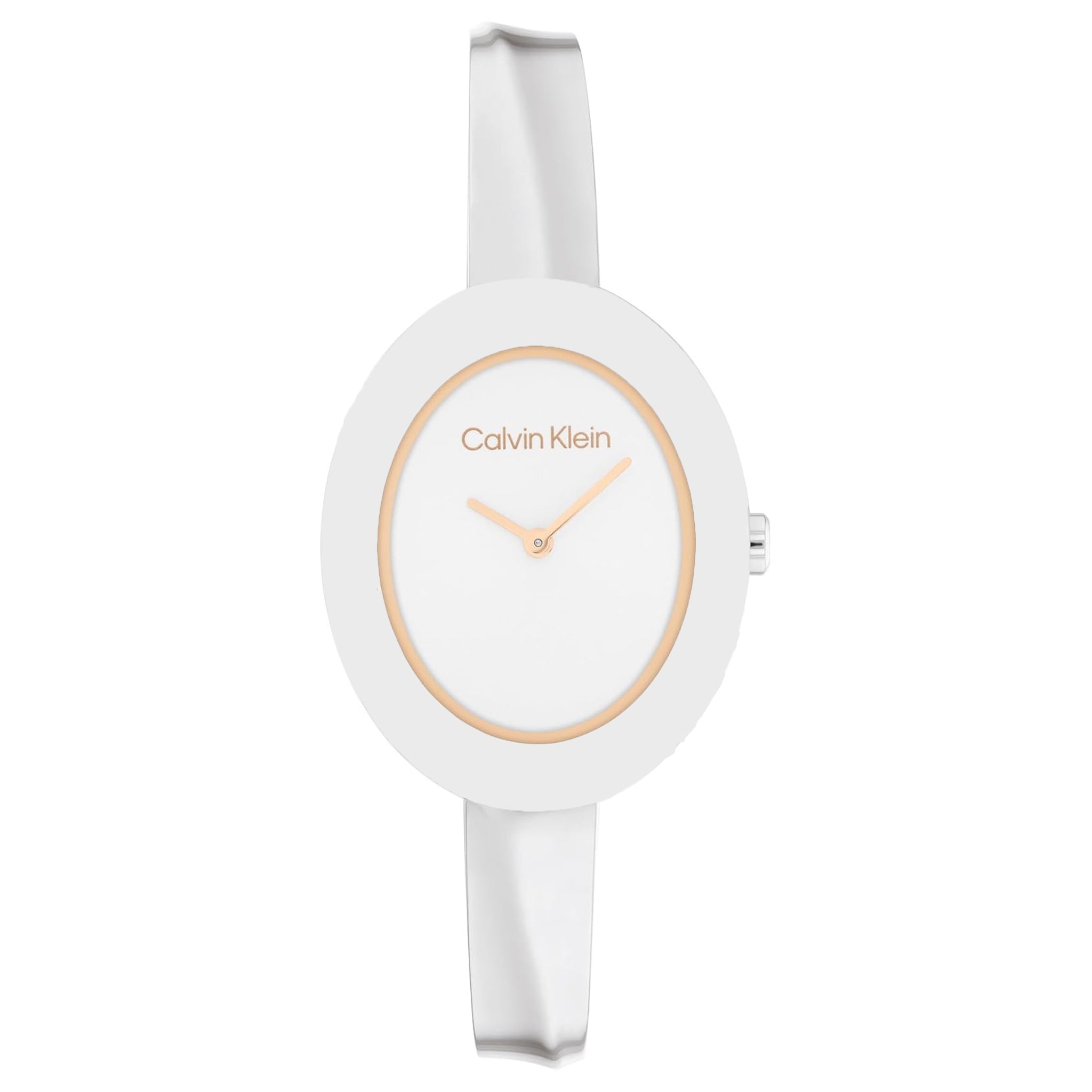 Calvin Klein Stainless Steel White Dial Women's Watch - 25100055