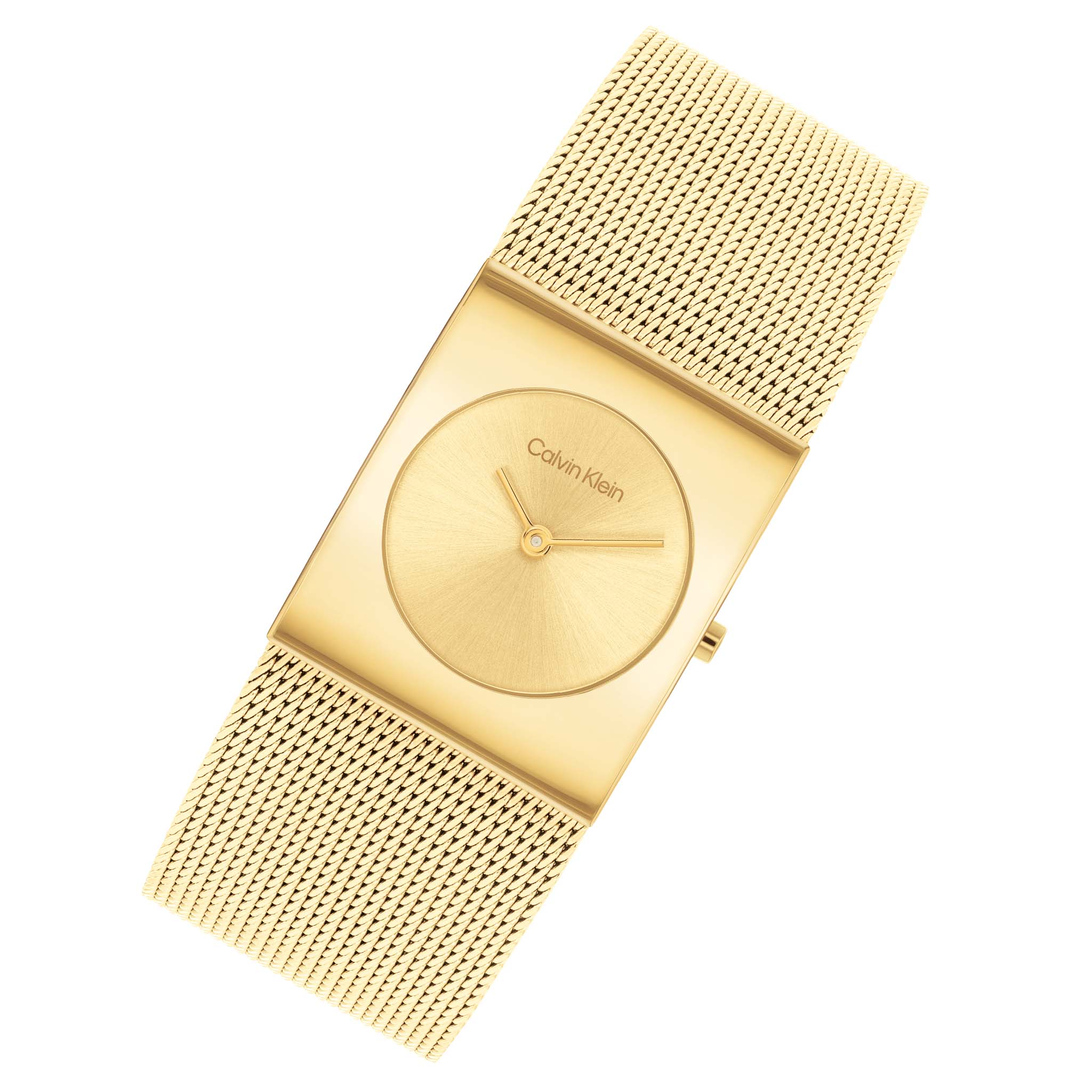 Calvin Klein Gold-tone Steel Mesh Women's Watch - 25100062