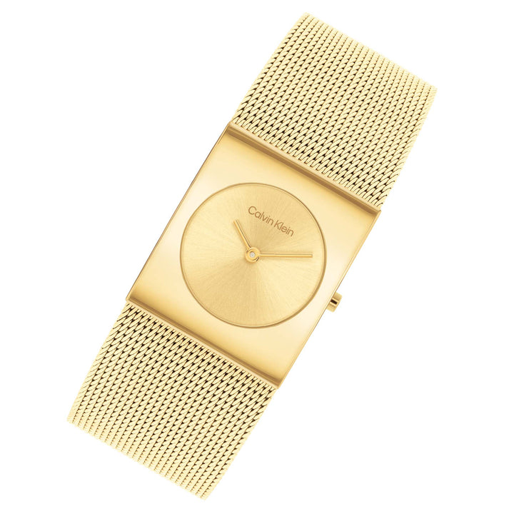 Calvin Klein Gold-tone Steel Mesh Women's Watch - 25100062