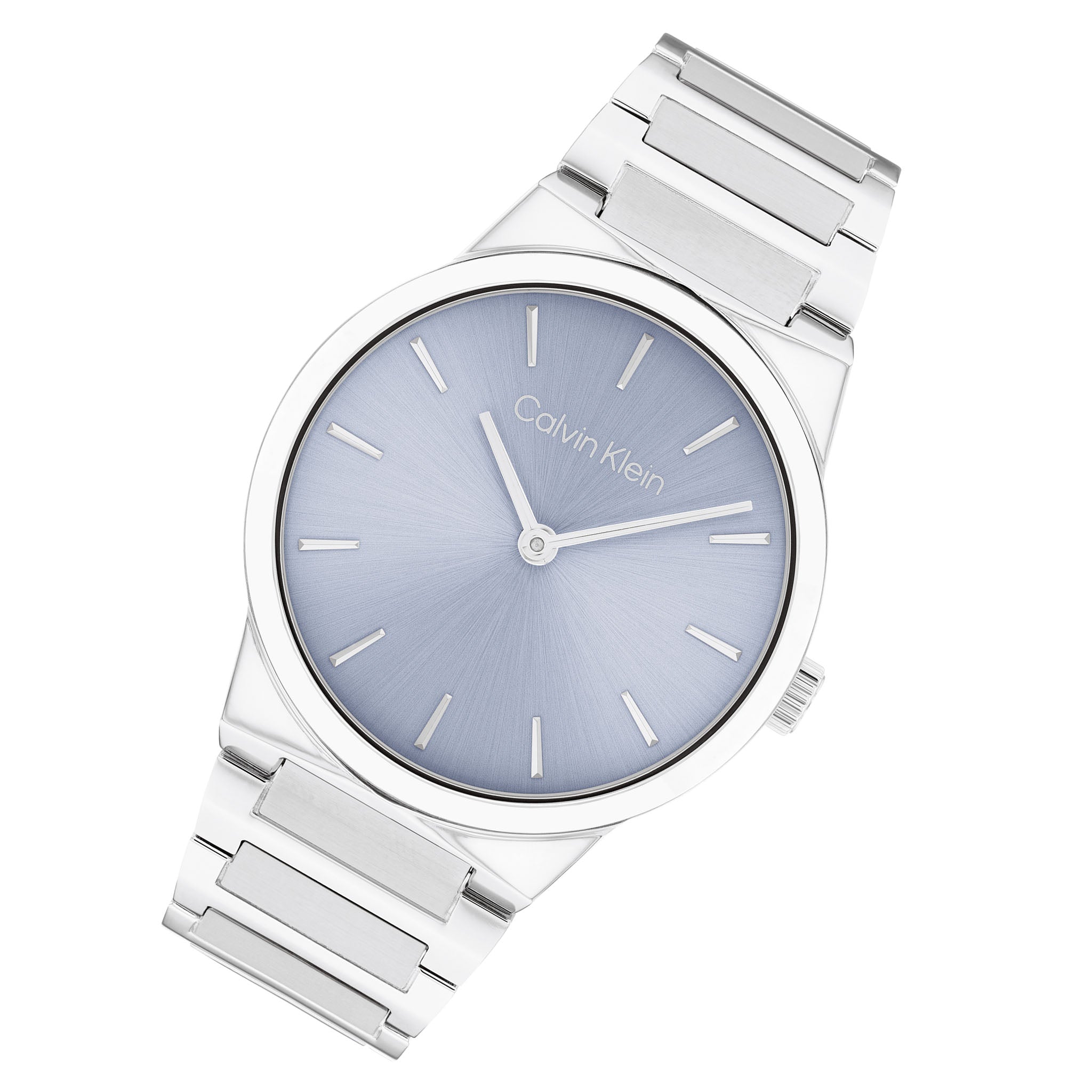 Calvin Klein Stainless Steel Light Blue Dial Women's Watch - 25100081