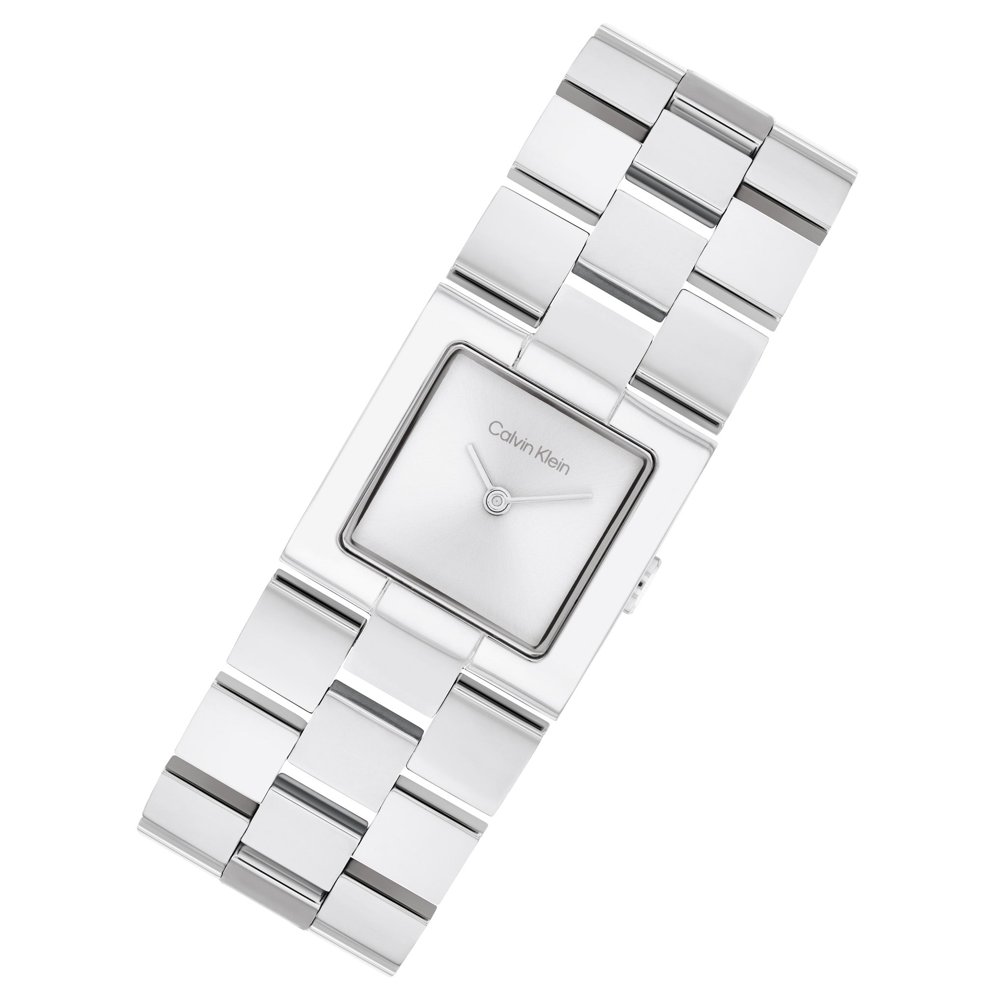 Calvin Klein Stainless Steel Silver White Dial Women's Watch - 25100088