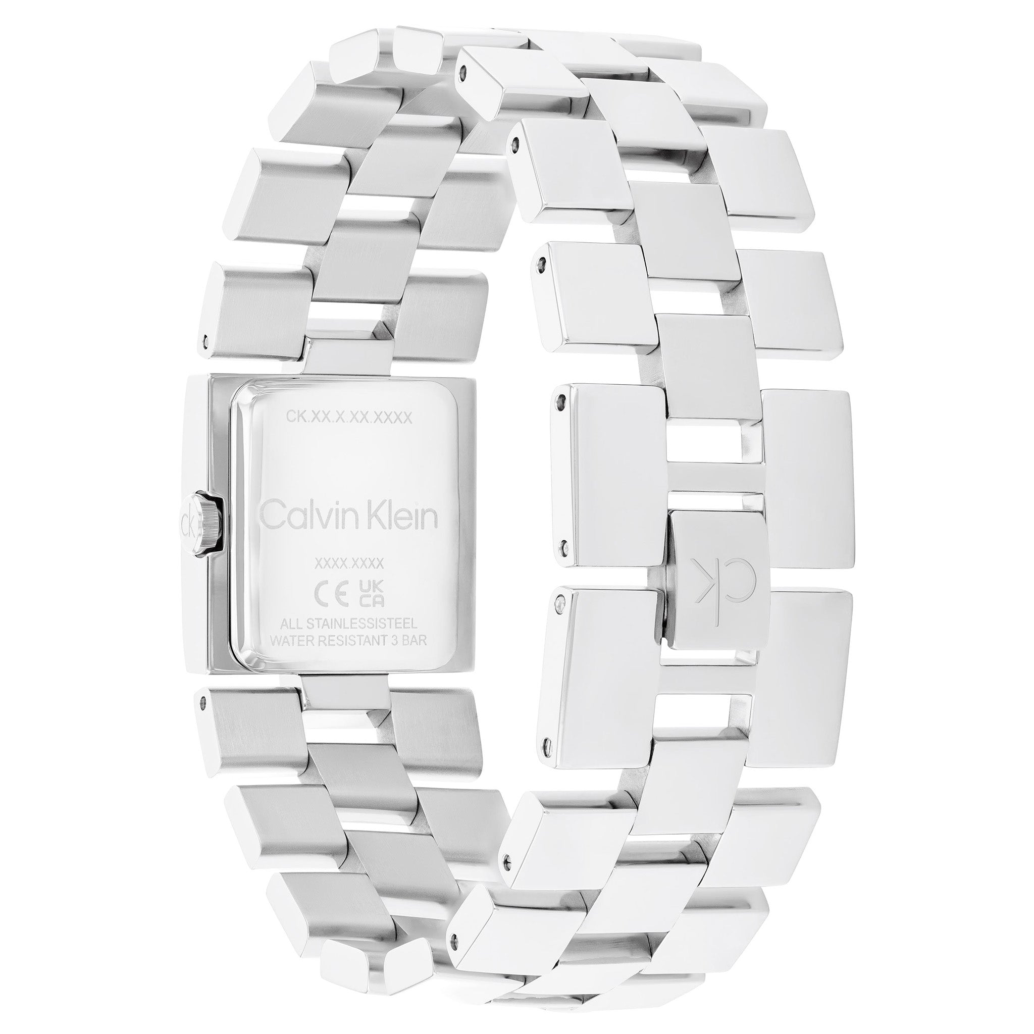 Calvin Klein Stainless Steel Silver White Dial Women's Watch - 25100088