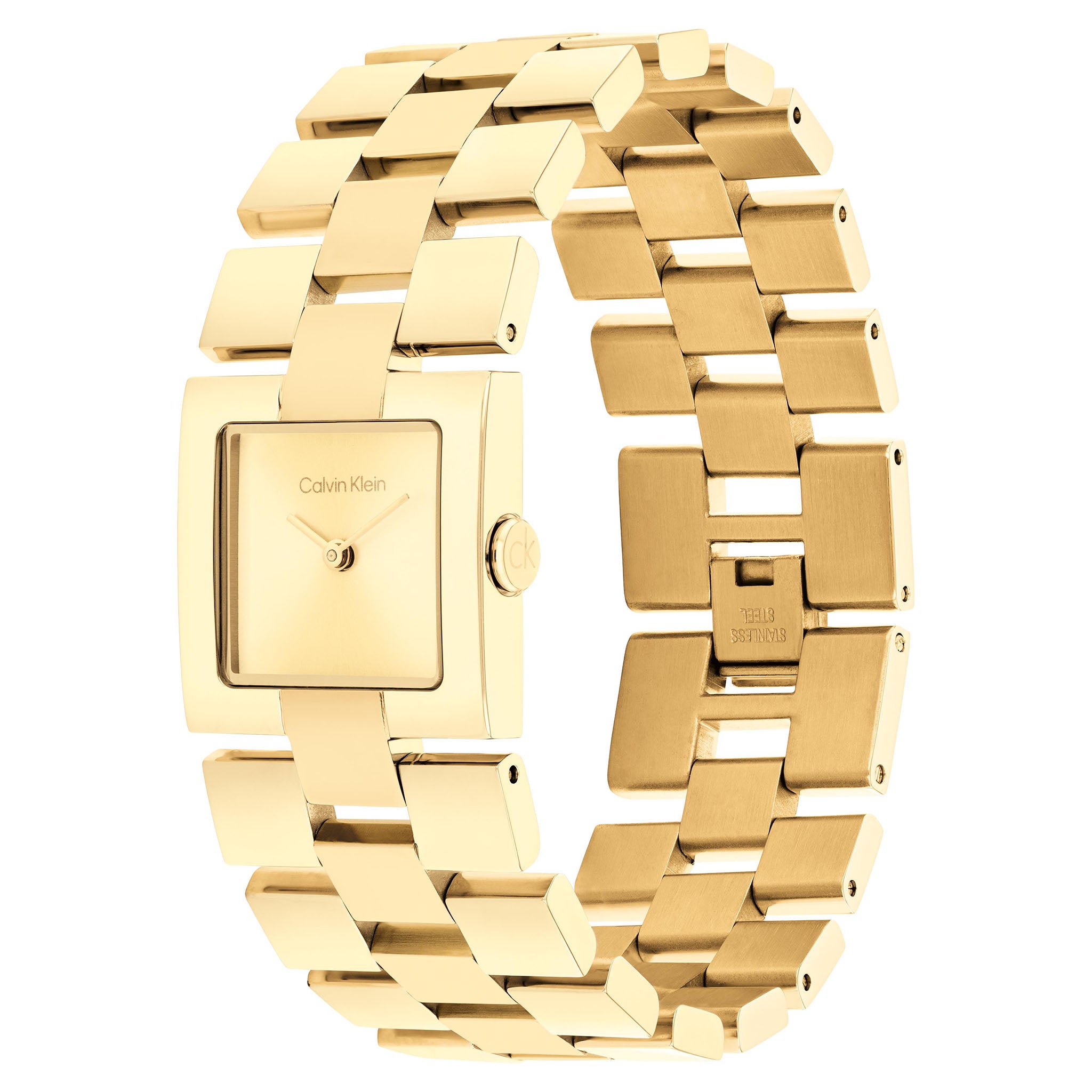 Calvin Klein Gold Steel Women's Watch - 25100089