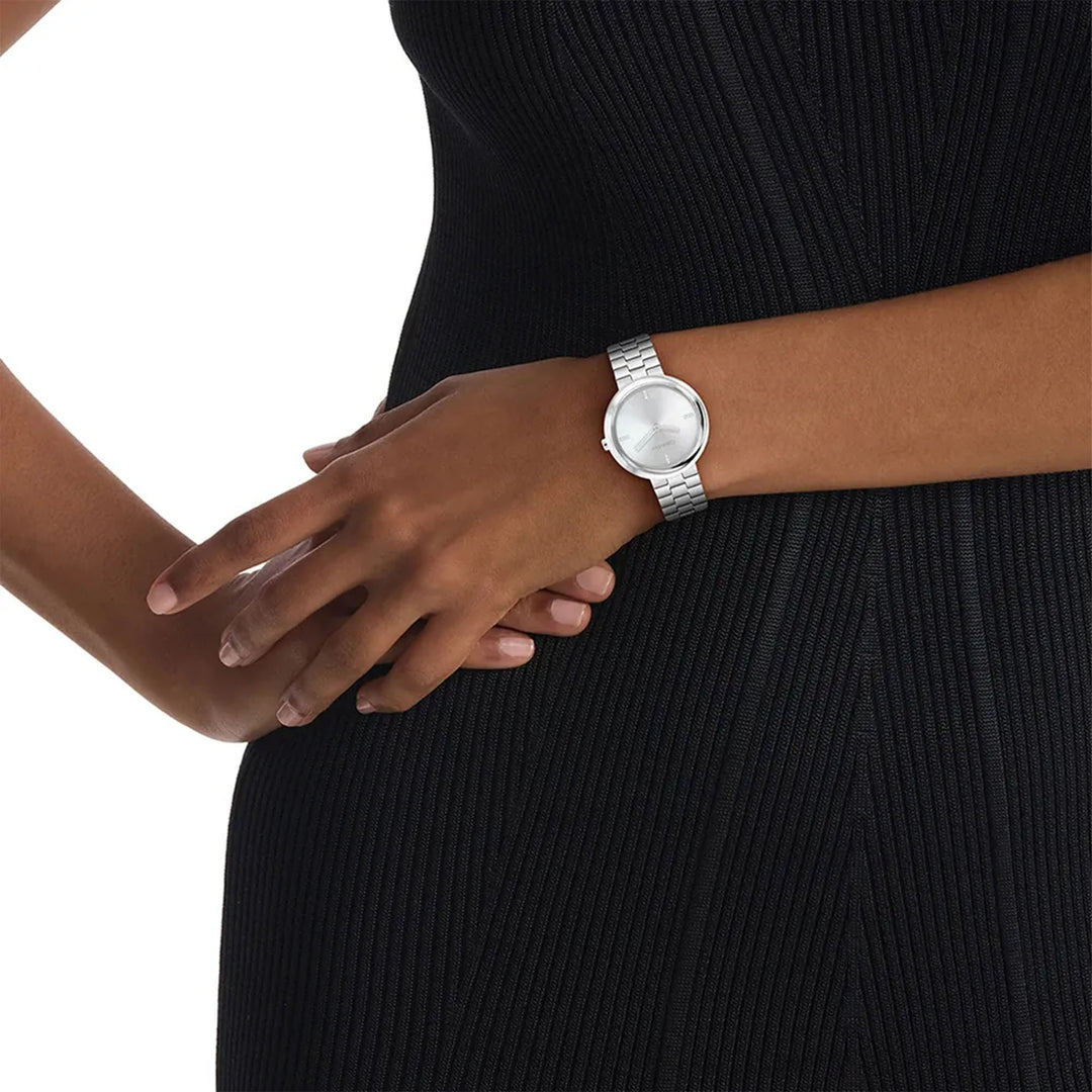 Calvin Klein Stainless Steel Silver Dial Women's Watch - 25100093