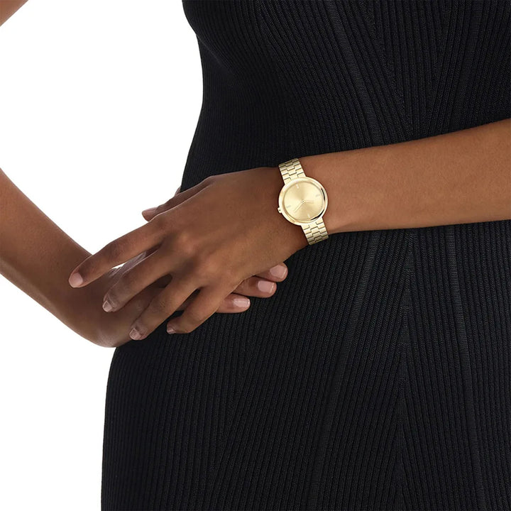 Calvin Klein Gold Steel Women's Watch - 25100094