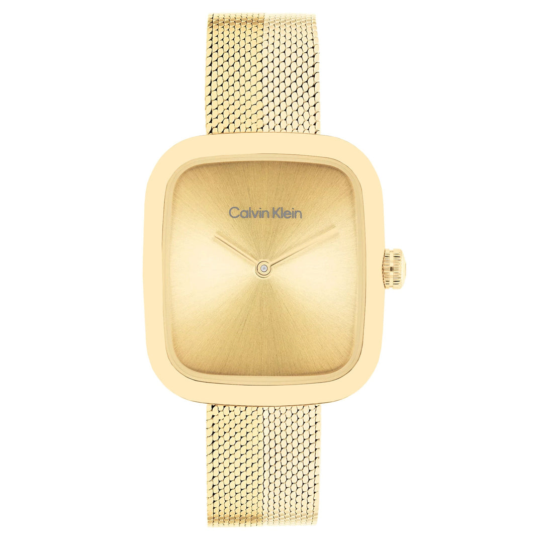Calvin Klein Gold Steel Women's Watch - 25100099