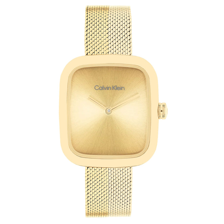 Calvin Klein Gold Steel Women's Watch - 25100099