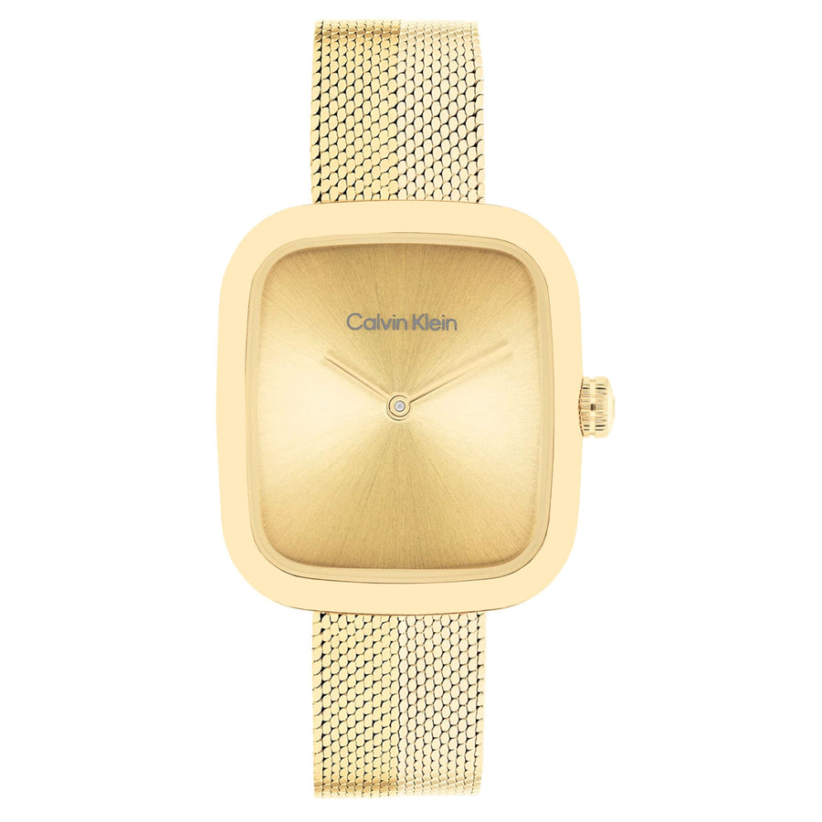 Calvin Klein Gold Steel Women's Watch - 25100099