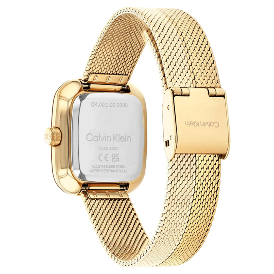 Calvin Klein Gold Steel Mesh Women's Watch - 25100099