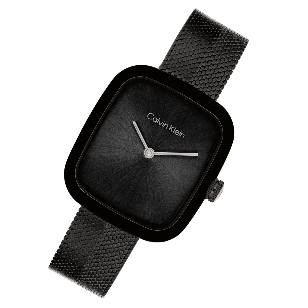 Calvin Klein Steel Black Dial Women's Watch - 25100100