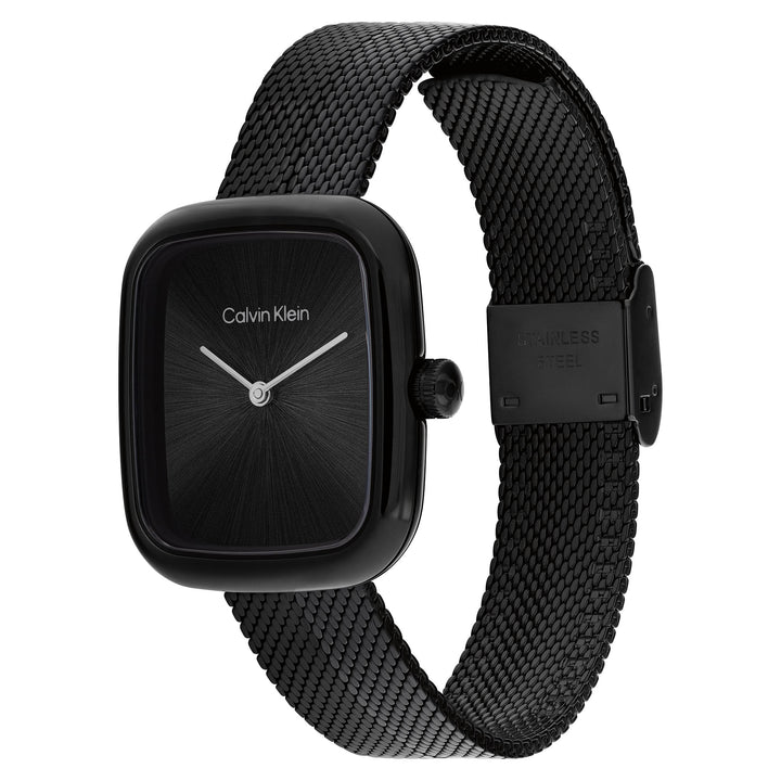 Calvin Klein Steel Black Dial Women's Watch - 25100100