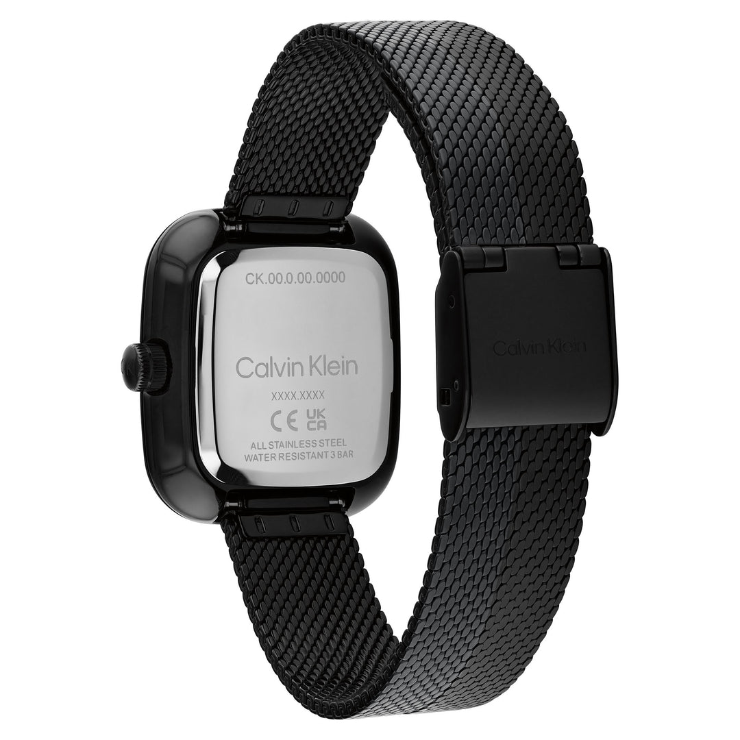 Calvin Klein Steel Black Dial Women's Watch - 25100100