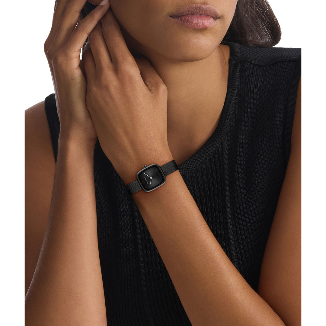 Calvin Klein Steel Black Dial Women's Watch - 25100100