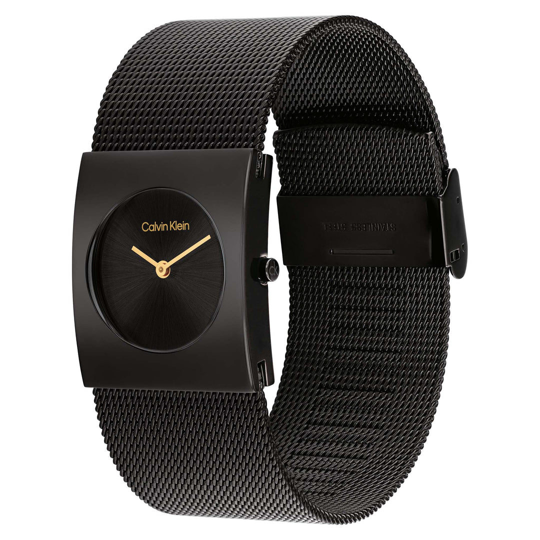 Calvin Klein Black Steel Mesh Women's Watch - 25100109