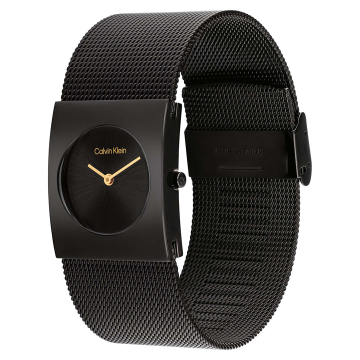 Calvin Klein Black Steel Mesh Women's Watch - 25100109