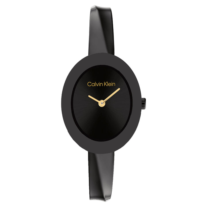 Calvin Klein Black Steel Bangle Women's Watch - 25100112