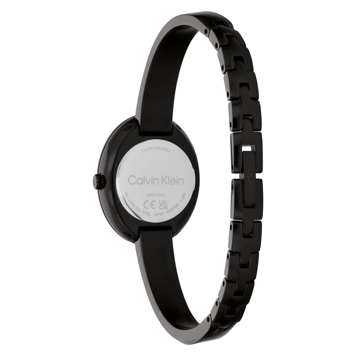 Calvin Klein Black Steel Bangle Women's Watch - 25100112