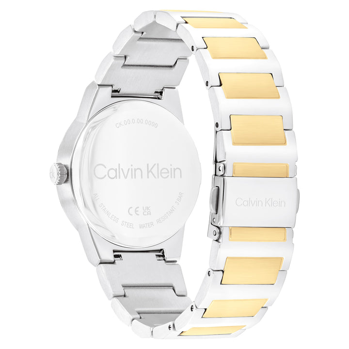 Calvin Klein Two-Tone Steel Green Dial Women's Watch - 25100114