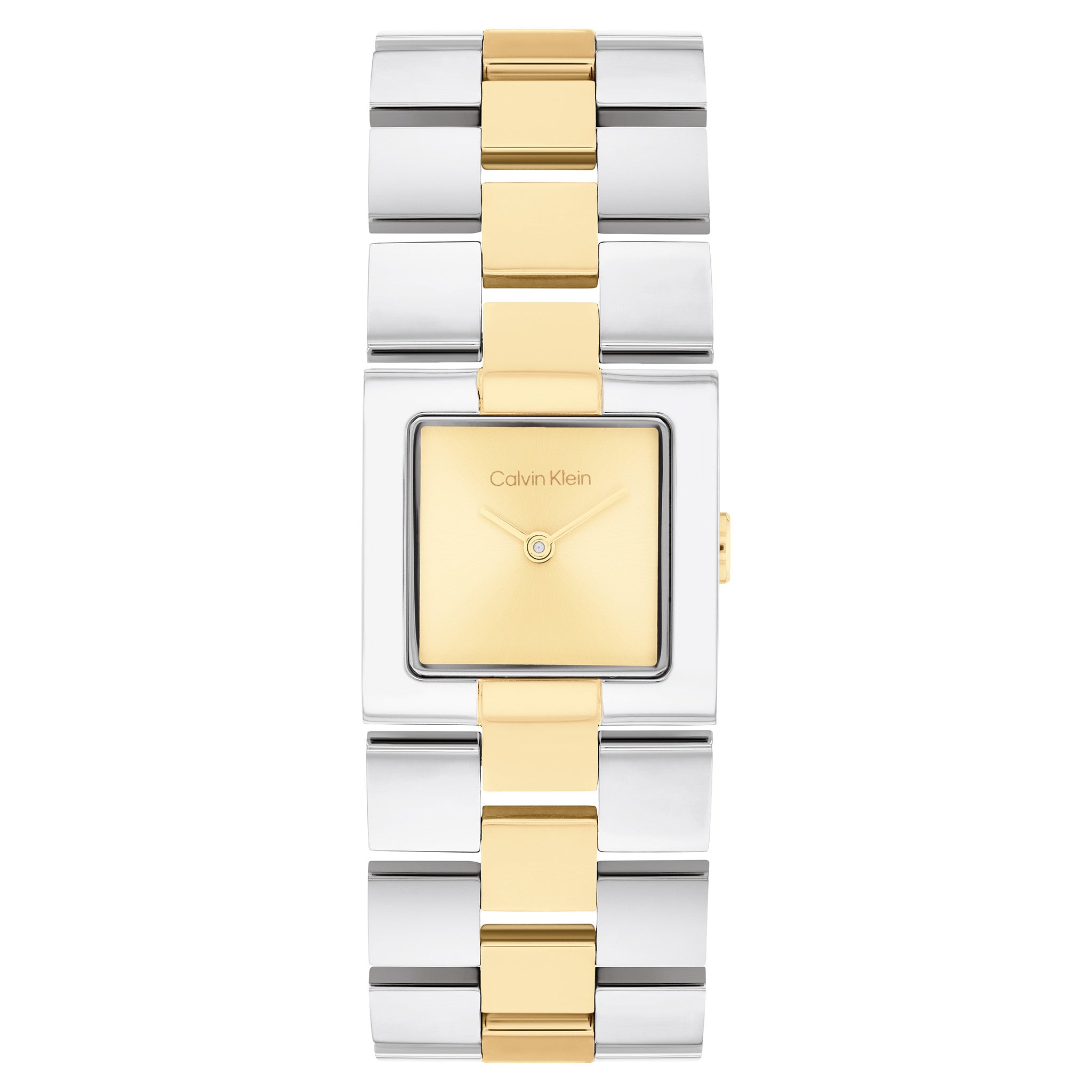 Calvin Klein Two-Tone Steel Gold Dial Women's Watch - 25100115