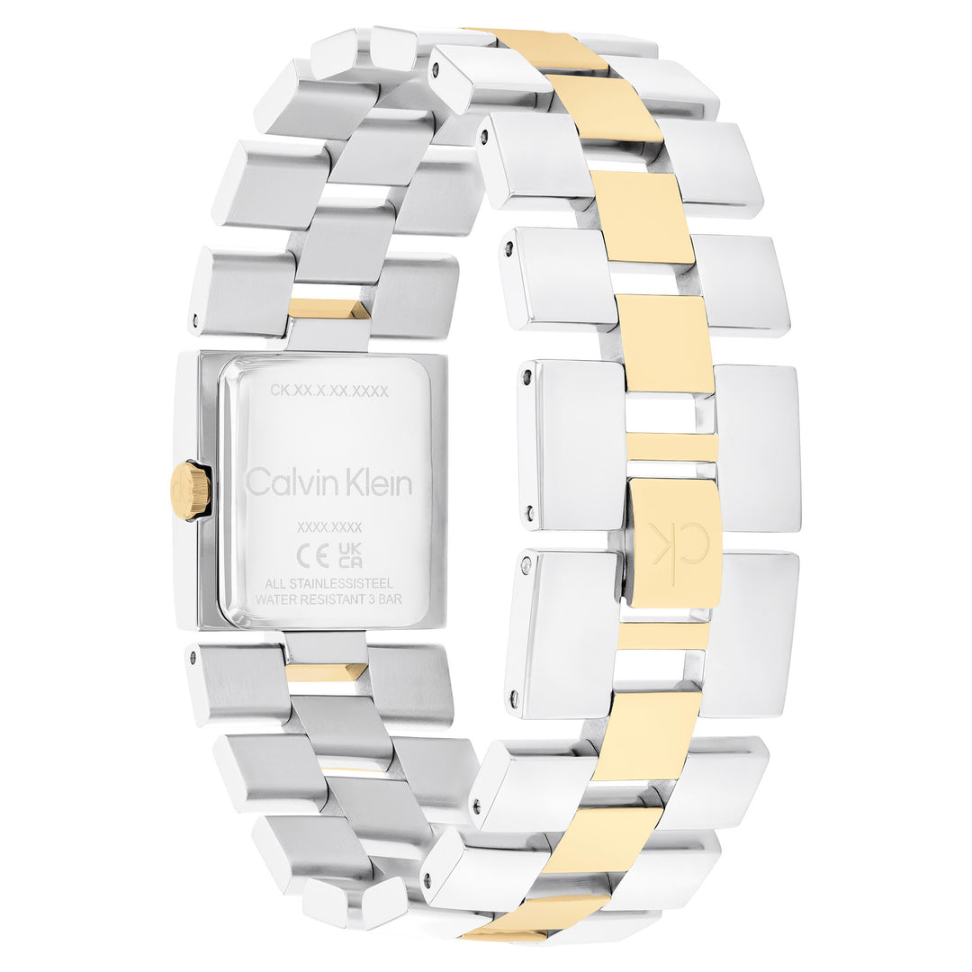 Calvin Klein Two-Tone Steel Gold Dial Women's Watch - 25100115