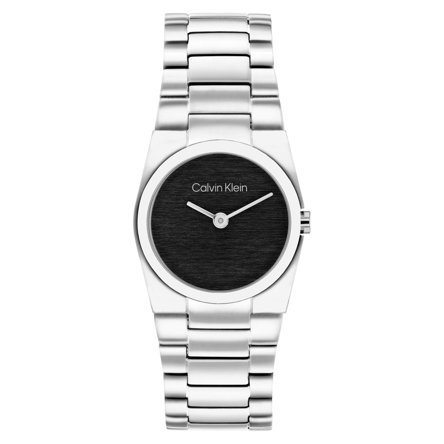 Calvin Klein Stainless Steel Black Dial Women's Watch - 25100121