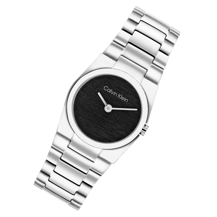 Calvin Klein Stainless Steel Black Dial Women's Watch - 25100121