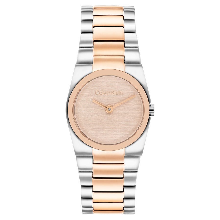 Calvin Klein Two-Tone Steel Carnation Gold Dial Women's Watch - 25100124
