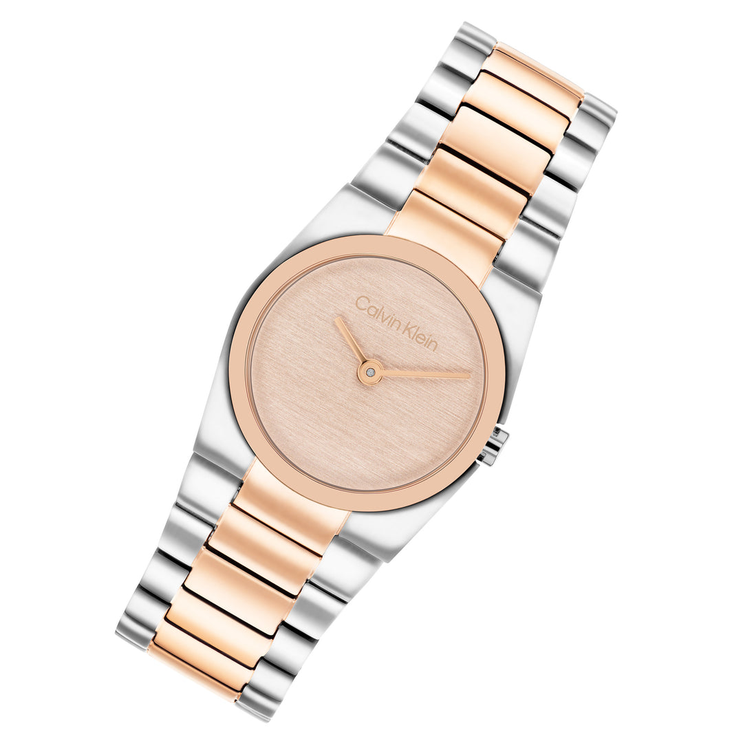 Calvin Klein Two-Tone Steel Carnation Gold Dial Women's Watch - 25100124