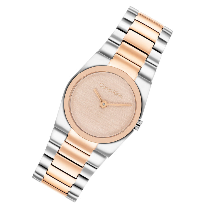 Calvin Klein Two-Tone Steel Carnation Gold Dial Women's Watch - 25100124