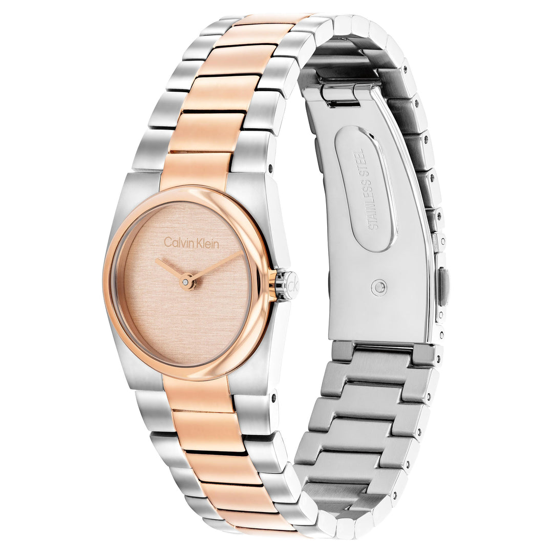 Calvin Klein Two-Tone Steel Carnation Gold Dial Women's Watch - 25100124