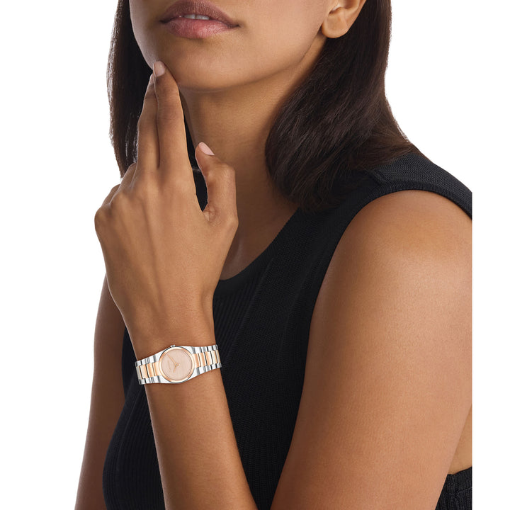 Calvin Klein Two-Tone Steel Carnation Gold Dial Women's Watch - 25100124