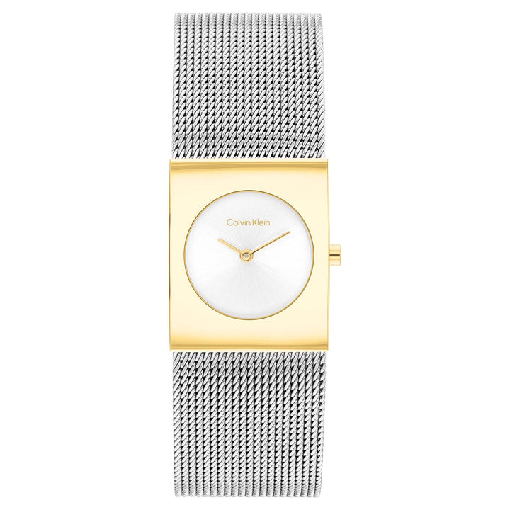Calvin Klein Stainless Steel Silver White Dial Women's Watch - 25100139