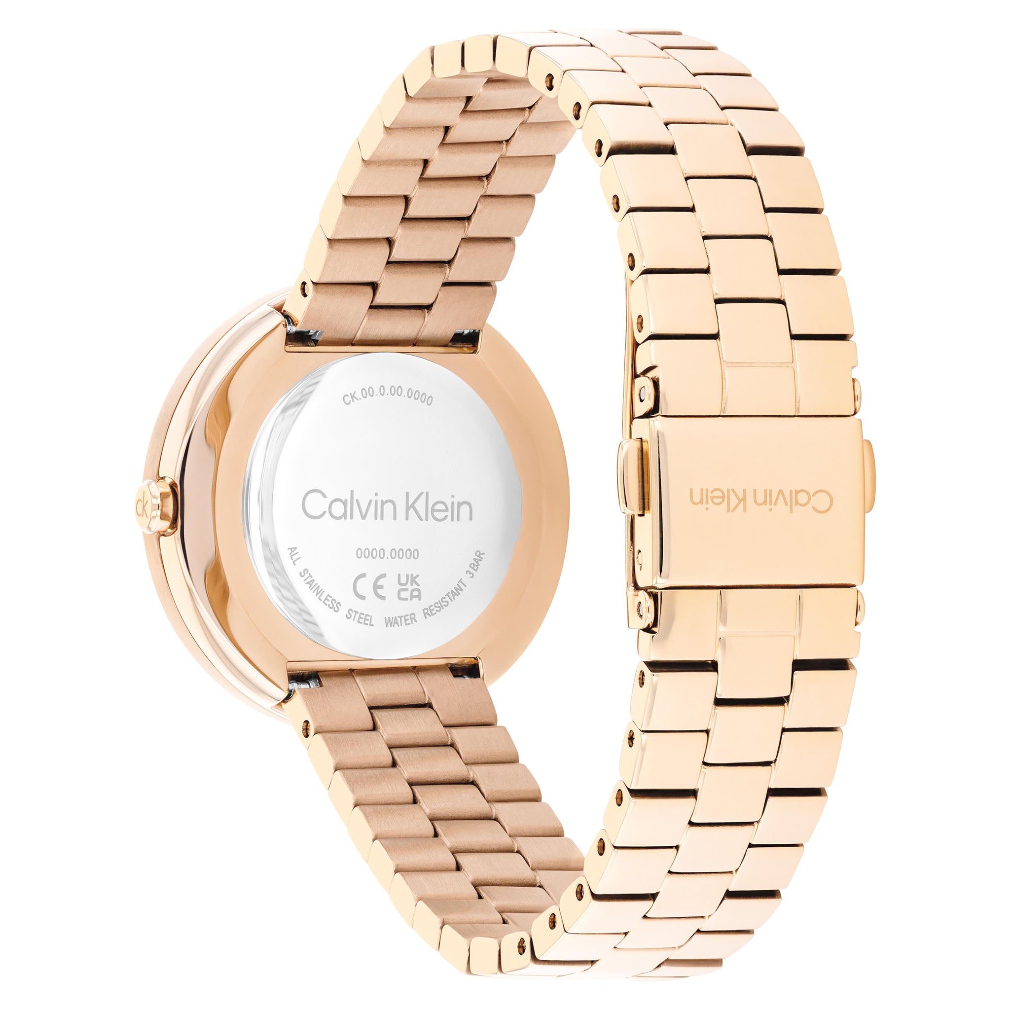 Calvin Klein Rose Gold Steel Carnation Gold Dial Women's Watch - 25100166