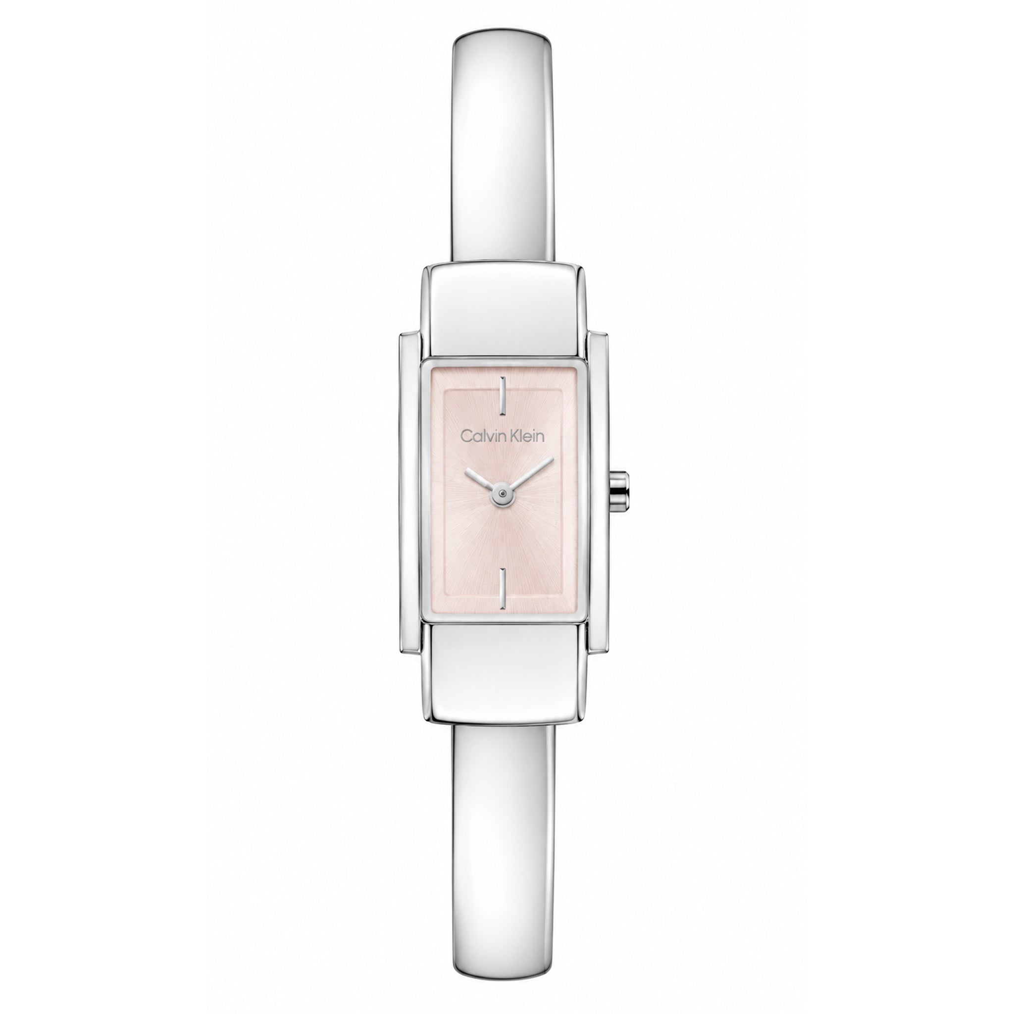 Calvin Klein Silver Steel Blush Dial Women's Watch - 25100182