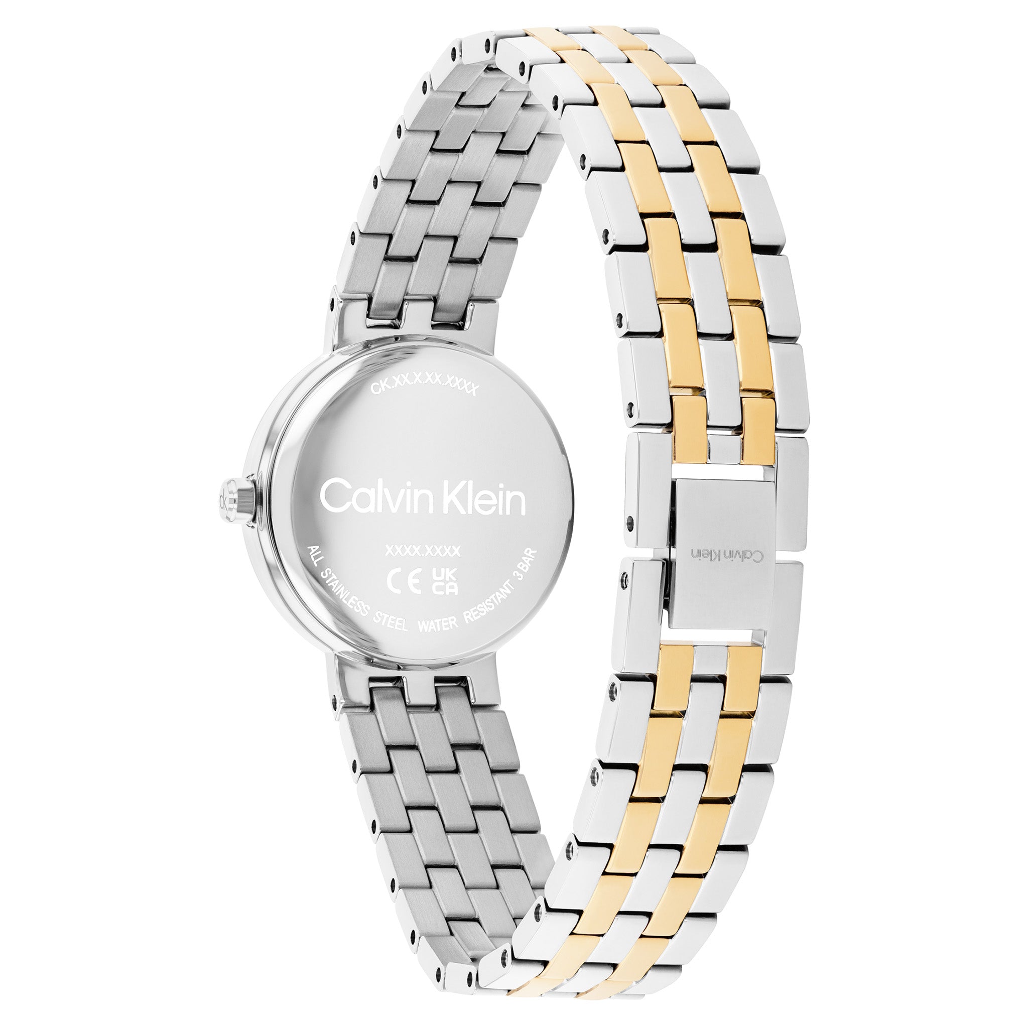 Calvin Klein Two-Tone Steel Green Dial Women's Watch - 25100188